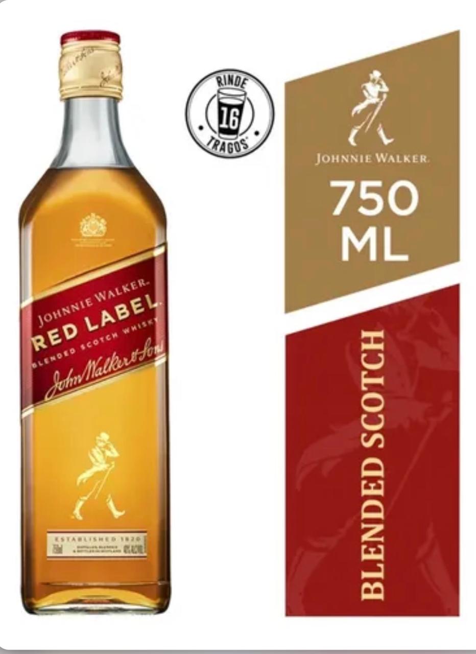 Whisky Johnnie Walker Red Label 750 ml